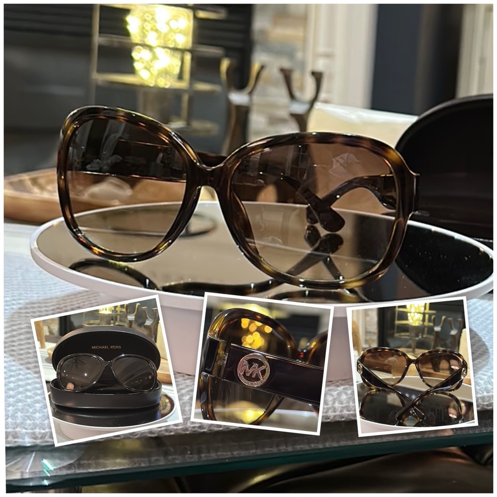 MICHAEL Michael Kors Channing Women’s Sunglasses, #M2947S in Dark Tortoise EUC